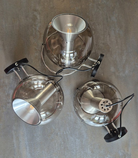 Image 1 of Lampade da parete vintage Raak - Set di 3 globi - anni '60