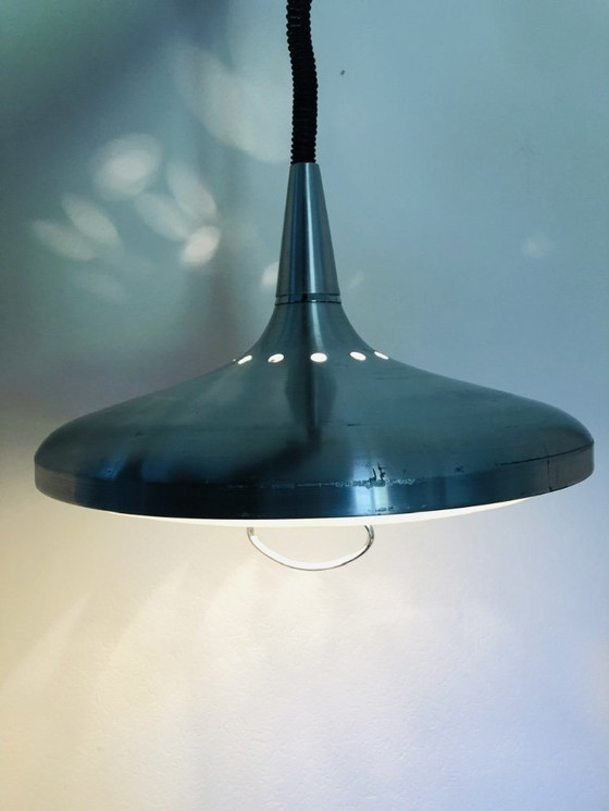 Image 1 of Vintage Space-Age Rise and Fall Pendant Lamp, 1970s