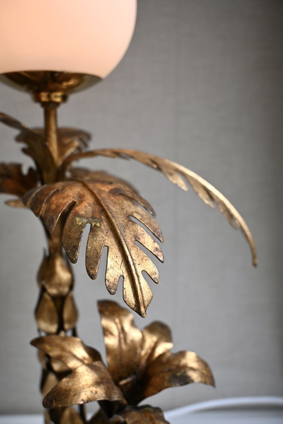 Image 1 of Hollywood Regency Table Lamp Palm Tree Hans Kögl