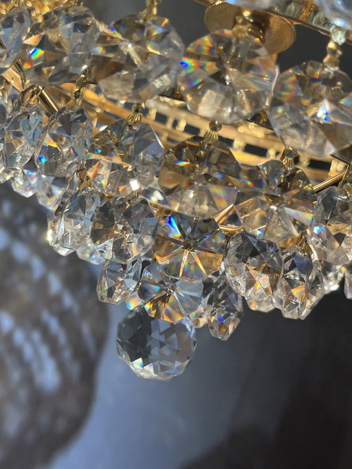 Branded Swarovski Design Chandelier Pendant Lamp Crystal Gold