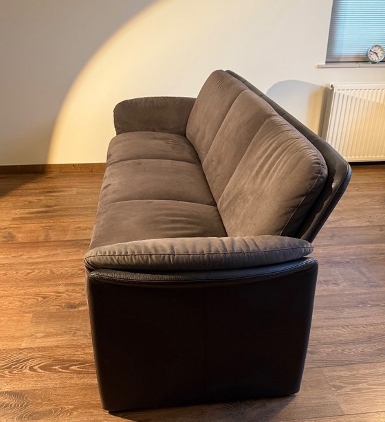 Leolux Bora Bora 3-seater sofa with ottoman – 3-5 seaters, Leather (photo 5 of 6)