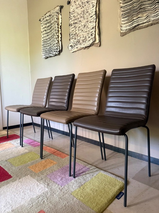 Sedie da pranzo MIDJ – eetkamerstoelen, Leather