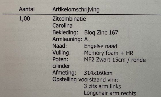 Image 1 of Hoekbank Carolina, grijs