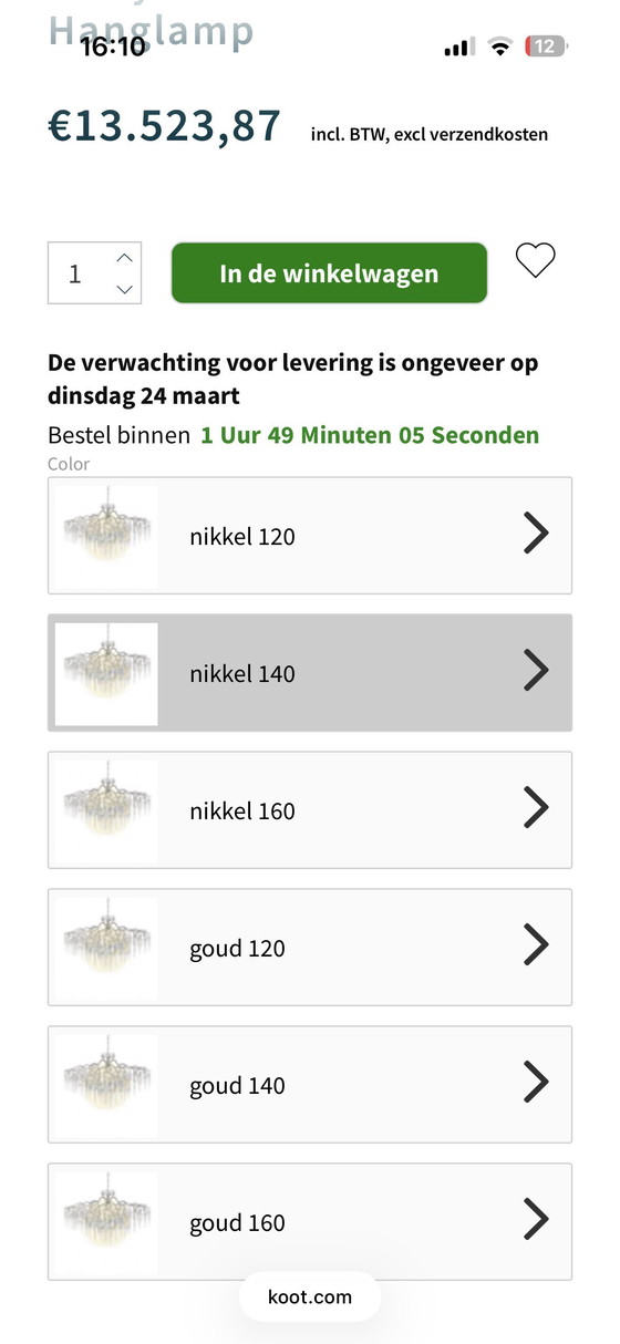 Image 1 of Lampadario ovale di marca Egmond Hollywood Glass Icicles