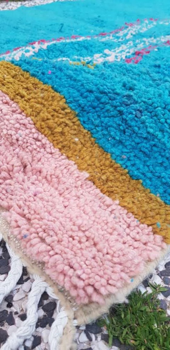 Image 1 of Alfombra bereber anudada a mano de lana, 255 x 168 cm