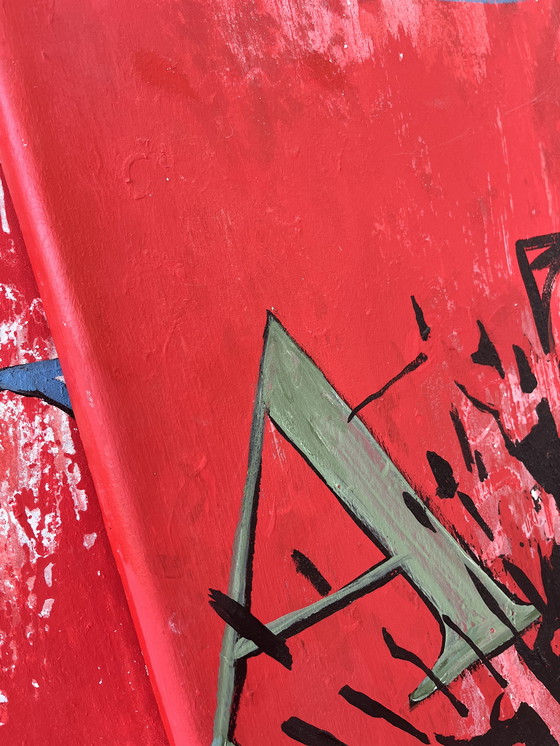 Image 1 of Erik De Bruijn Schilderijen - 2 Stuks Van 2m Bij 2m