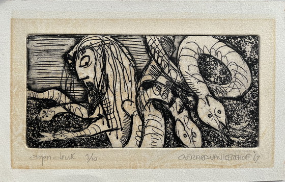 Image 1 of Acquaforte "Mitologia greca 4" - Gerard van Kerkhof - 1967