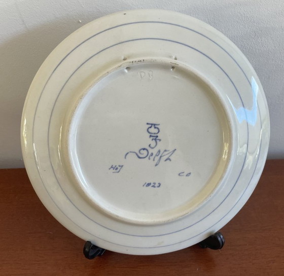 Image 1 of De Porcelyne Fles - Delftsblauw herdenkingsbord 25 jaar bevrijding WOII