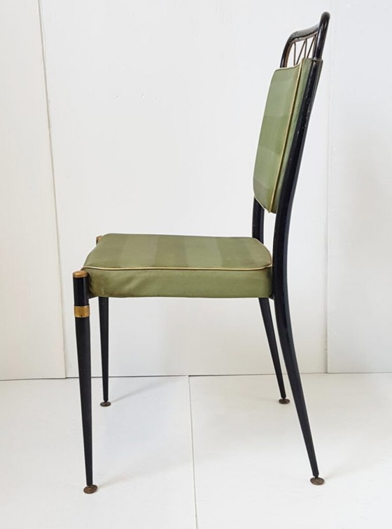 Image 1 of SET OF 6 VINTAGE CHAIRS 1950 DLG JEAN ROYERE 50S ROCKABILLY 1950S 50s
