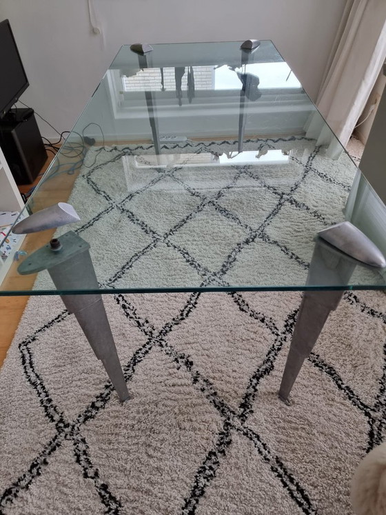 Rob Eckardt Glass Dining Table – Rob Eckhardt, Metal (photo 5 of 6)