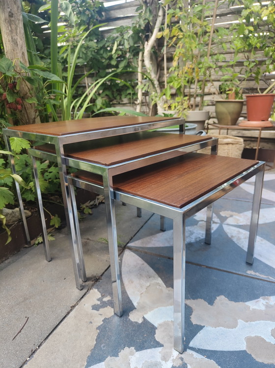 Pastoe Braakman Nesting Set Mimiset – Bijzettafels, Metal, Wood (photo 4 of 7)