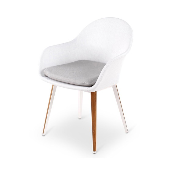 Image 1 of Castle Line White garden chair (set of 6)