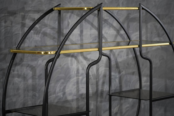 Image 1 of Vintage Hollywood Regency etagèreplank, Italië, jaren 70.