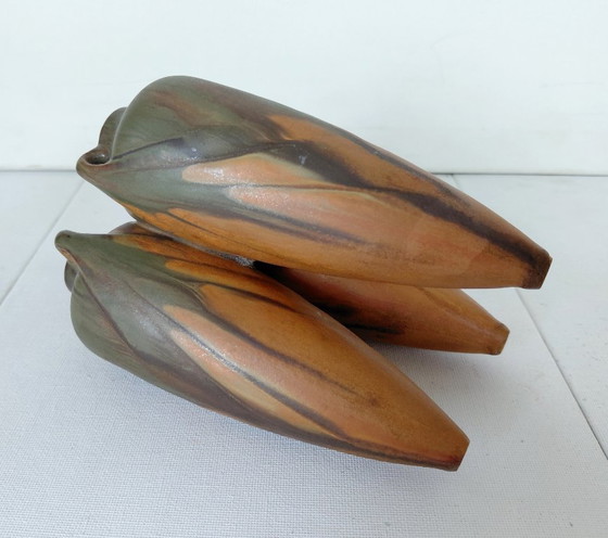 Denbac Art Nouveau, Art Déco Triptych Vase (1920er/30er Jahre) – Vasen, Ceramic (photo 11 of 12)