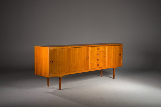 Image 1 of Buffet en teck moderne scandinave du Mid Century par Harry Østergaard pour Randers Møbelfabrik, années 1960
