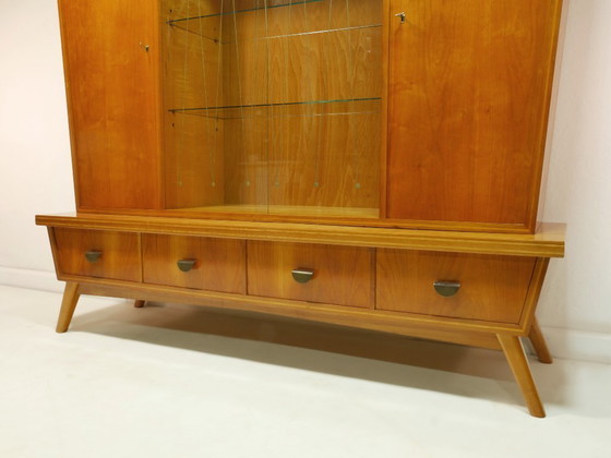 Mobile da soggiorno vintage, anni '60, vetrina di metà secolo, Germania – Credenze alte, Glass, Wood (photo 13 of 17)
