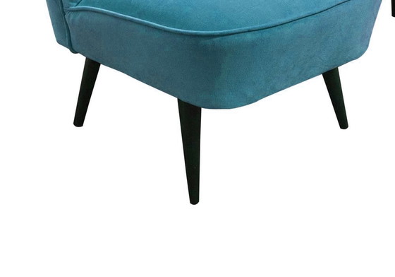 Set of Hungarian Blue Club Chairs, 1950s – Armchairs (photo 6 of 8)
