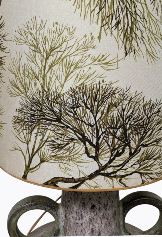 Image 1 of Bellissima lampada da terra vintage Jasba Fatlava della Germania Ovest con doppia illuminazione