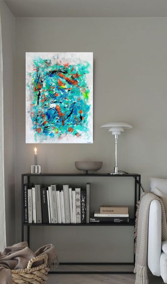 Image 1 of Abstract colorful painting