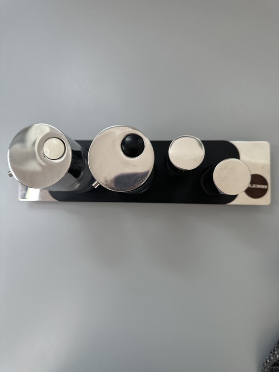 Image 1 of  Set Condimento Alessi Programma 8 – Franco Sargiani & Eija Helander 1975 Vintage

