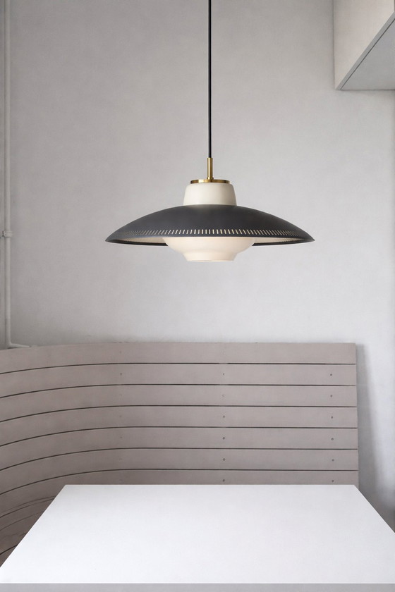Image 1 of Designer pendant lamp :: Svend Aage :: Opal Shade Pendant