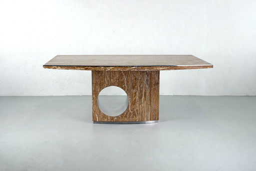 Eettafel van marmer van Willy Rizzo, Italië - jaren 1960