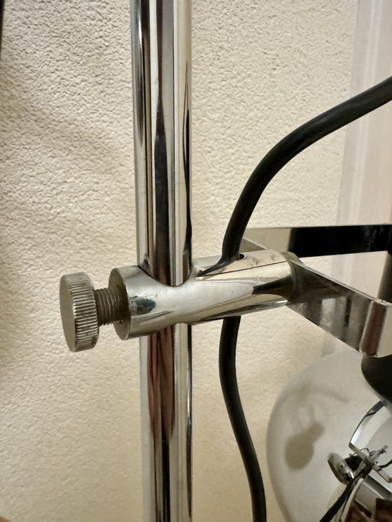 Image 1 of Herda Chromen Vloerlamp met Verstelbare Spots - jaren 1970 Dutch Design