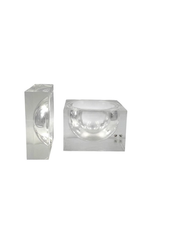 Image 1 of Grand seau à glace en Lucite, modèle Bombo, Studio TG, Guzzini, Italie, années 1970.