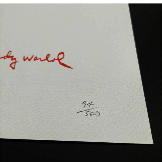 Image 1 of Litografia in edizione limitata di Andy Warhol, realizzata da CMOA e numerata a matita.