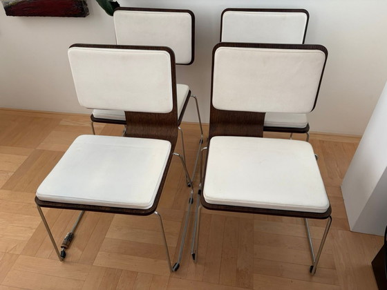 Image 1 of 4x tabouret - Designer italien Egidio Panzera