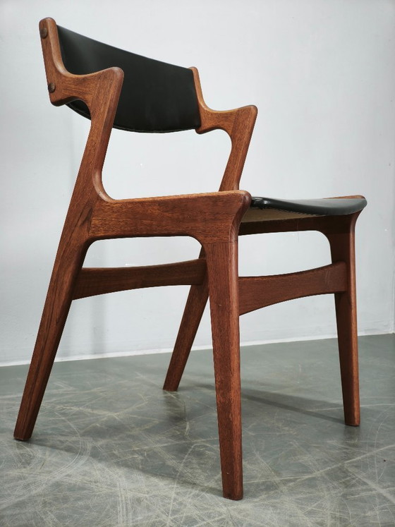 Image 1 of Sven Aage Madsen Teak Vanity Desk with Mirror, Denmark, 1960s