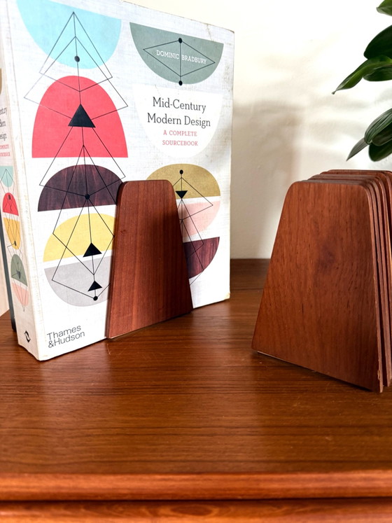 8x vintage teak bookend, Kai Kristiansen ‘60, Bookcases, Wood, Metal, Brown (photo 5 of 6)