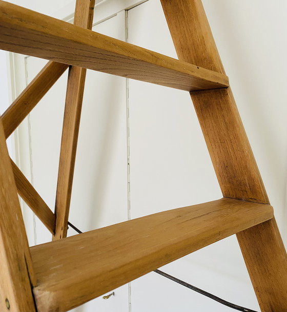 Image 1 of Vintage High Wooden Staircase