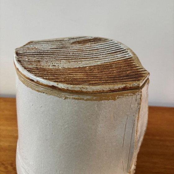 Image 1 of Jarrón o maceta grande y singular con tapa, obra de Petri Voet, década de 1990.