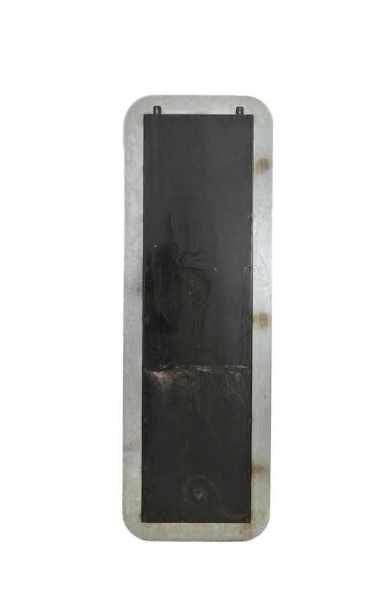 Image 1 of Specchio rettangolare, metallo lucido. Italia, anni '70