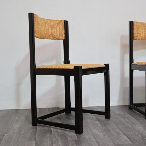 Image 1 of Dining Set 4 Chairs 70s Design Vintage Modern Antiques