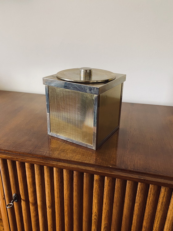 Image 1 of Hollywood Regency Golden Ice Bucket, Italy, ca. 1970s