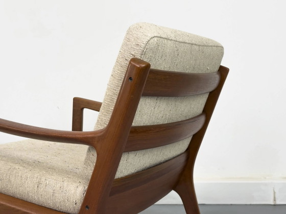 Senator Fauteuils in Teak en Wol van Ole Wanscher voor Cado, Set van 2 – Wool, Mid Century Modern (photo 6 of 25)