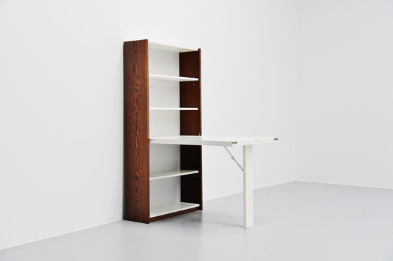 Image 1 of Ensemble d'armoires 'Borculo' entièrement restauré + armoire de table pliante WW85 d'origine - Martin Visser ('t Spectrum, 1964)