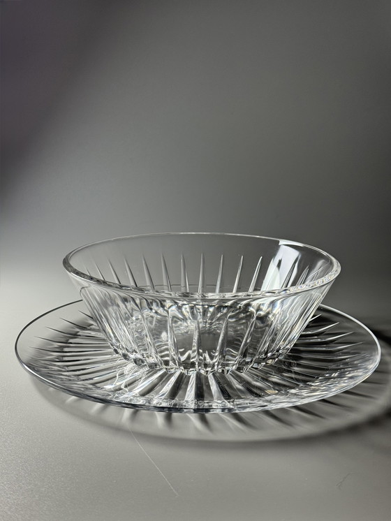 Image 1 of Val Saint Lambert “Balmoral” kristallen bord- en kommenset