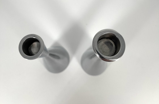 Image 1 of 2x Portacandele Ikea Göta di Erika Pekkari 1990 in metallo