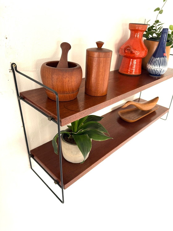 Image 1 of Appendiabiti da parete vintage in teak, WHB Germania anni '60