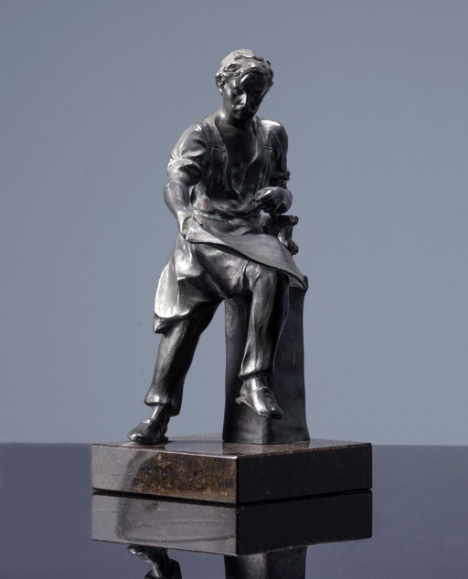 Metalen beeldje, jaren 1910