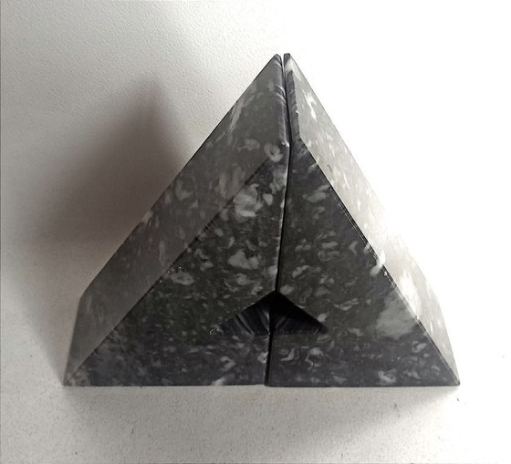 Image 1 of Paar Marmor-Buchstützen, 1970er Jahre