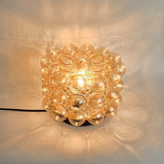 Image 1 of Vintage Bubbel wandlamp/plafondlamp – Glashütte Limburg – Helena Tynell – Ø 26 cm – Duitsland - plafonnière