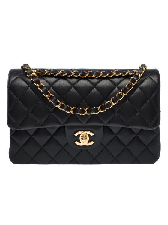 Image 1 of CHANEL Timeless/Classique Tasche aus schwarzem Leder - 103505