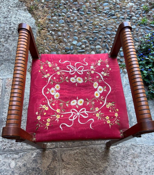 Sgabelli per pianoforte (3) o panca da toeletta – krukjes, Textile, Wood (photo 2 of 6)