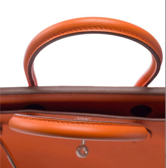 Image 1 of Zak HERMES Birkin 30 en Cuir Oranje - 103365