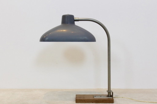 XL Desk Lamp in Steel, Bakelite and Oak-Wood