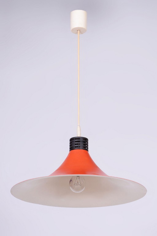 Restored Mid-Century Chandelier, by H. Guzzini for Meblo, Aluminium, Italy, 1970s – Harvey Guzzini, hanglampen